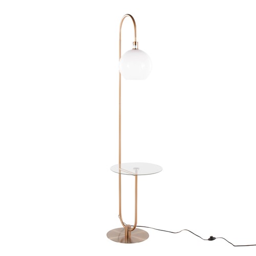 Trombone Floor Lamp With Table